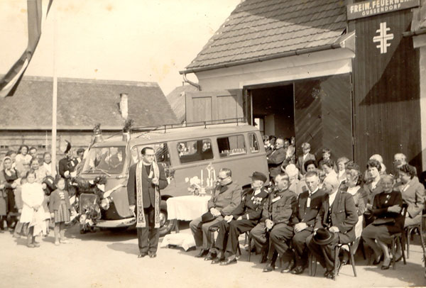 Weihe des neuen Einsatzfahrzeuges (1962)