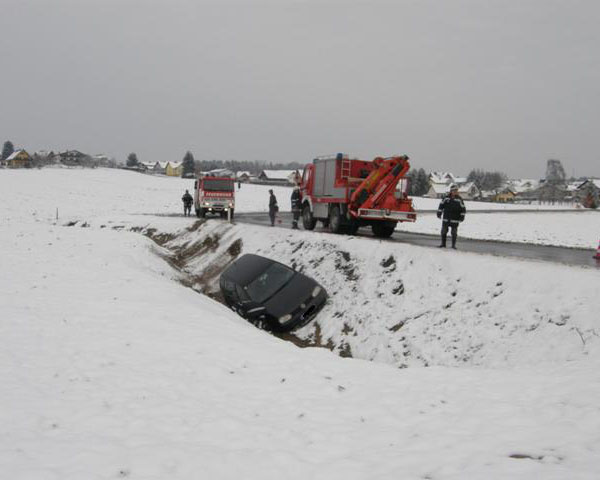 Bergung an der selben Stelle wie tags zuvor, Foto: FF Gro&szlig; St. Florian