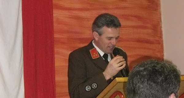 HBI Franz Hutter bei der Begr&uuml;&szlig;ung