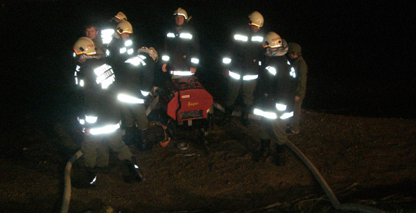 Inbetriebnahme der TS zur Wasserversorgung