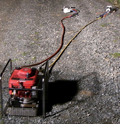 Das aufgebaute hydraulische Rettungsger&auml;t