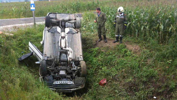 Der PKW liegt an der selben Stelle wie der Wagen drei Tage zuvor