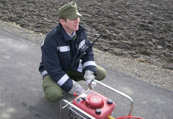 Be&uuml;bung des hydr. Rettungsger&auml;tes