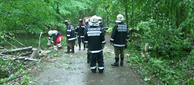 Die wieder freiger&auml;umte Stra&szlig;e